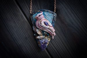 Magical jewelry and creatures from polymer clay and minerals 57f55808deacf 700